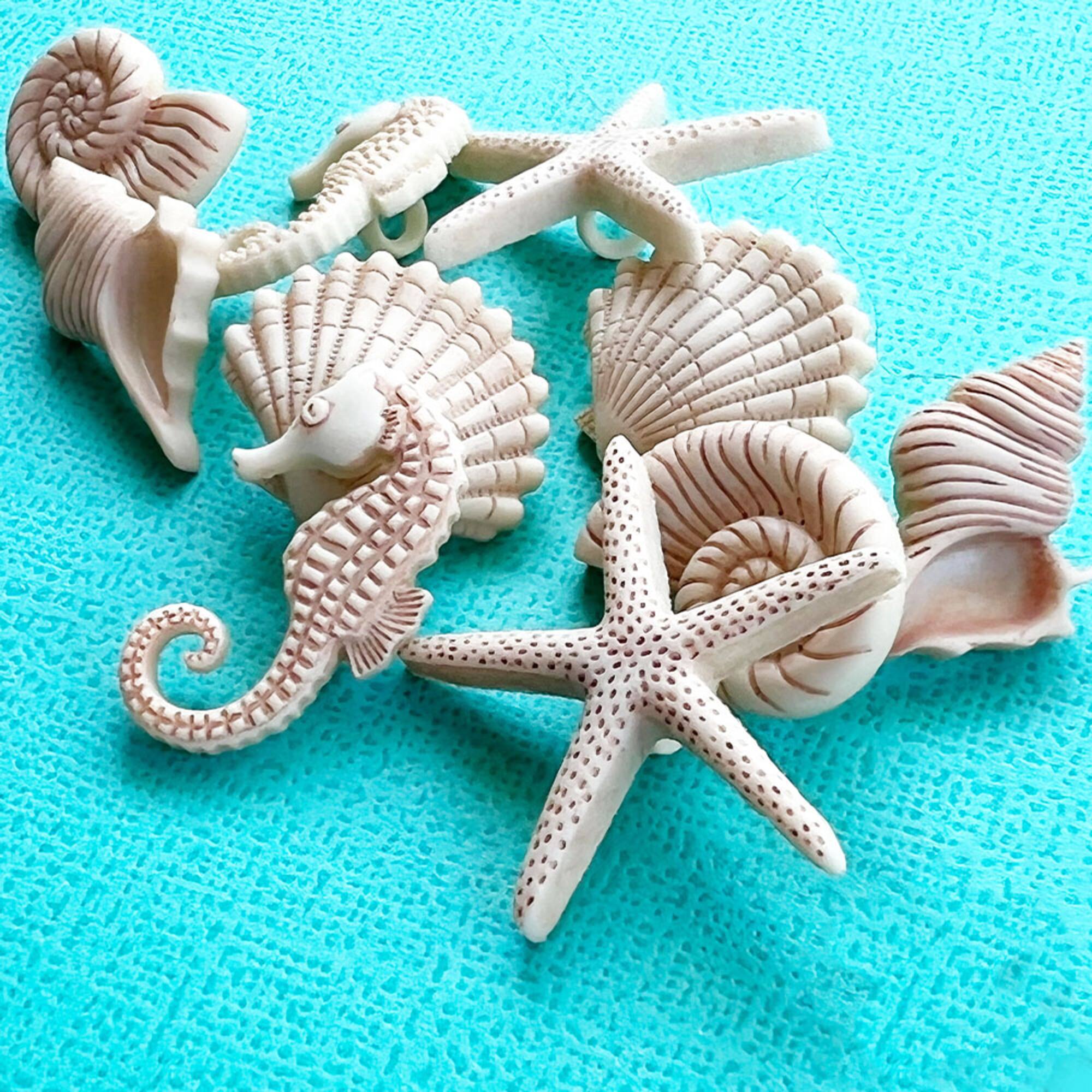 Dress It Up Beach Beauties Seashell Themed Buttons